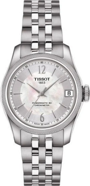 Tissot Ballade Powermatic 80 Automatic Mother of Pearl Dial Silver Steel Strap Watch For Women - T108.208.11.117.00