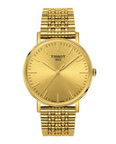 Tissot T Classic Everytime Desire Small Gold Dial Gold Mesh Bracelet Watch For Women - T109.210.33.021.00