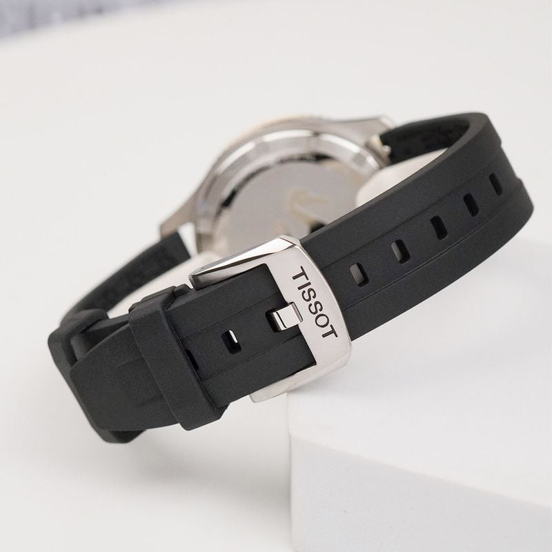 Tissot T120.410.27.051.00 Seastar 1000 Men’s Watch – Black Dial & Black Rubber Strap