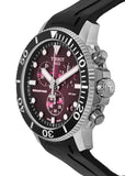 Tissot Seastar 1000 Chronograph Red Dial Black Rubber Strap Watch For Men - T120.417.17.421.00