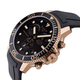 Tissot Seastar 1000 Chronograph Black Dial Black Rubber Strap Watch For Men - T120.417.37.051.00