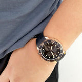 Tissot Seastar 1000 Chronograph Black Dial Black Rubber Strap Watch For Men - T120.417.37.051.00