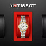 Tissot T Classic Carson Lady Premium Silver Dial Two Tone Steel Strap Watch For Women - T122.210.22.033.00