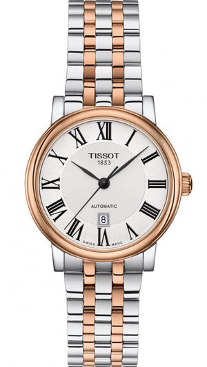 Tissot T Classic Carson Premium 30 White Dial Two Tone Steel Strap Watch for Women - T122.207.22.033.00