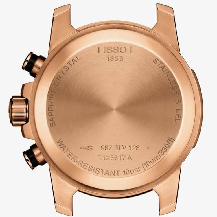 Tissot Supersport Chrono Black Dial Black Leather Strap Watch for Men - T125.617.36.051.00