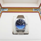 Tissot T137.407.11.051.01 Powermatic 80 Men's Watch – Gradient Blue Dial & Silver Steel Strap