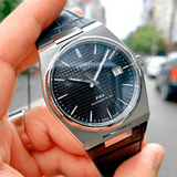 Tissot PRX Powermatic 80 Blue Dial Blue Leather Strap Watch for Men - T137.407.16.041.00