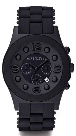 Marc Jacobs Pelly Black Dial Black Silicone Strap Watch for Women - MBM2567