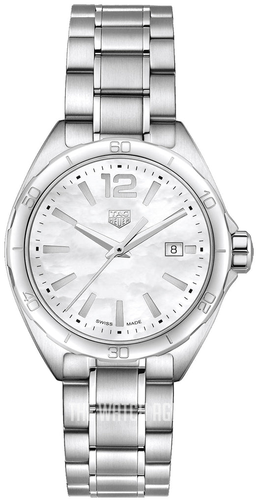 Tag Heuer Formula 1 Quartz Mother of Pearl White Dial Silver Steel Strap Watch for Women - WBJ1418.BA0664