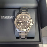 Tag Heuer Aquaracer Calibre 5 Men's Watch WBD2113.BA0928 – Grey Dial with Silver Steel Strap
