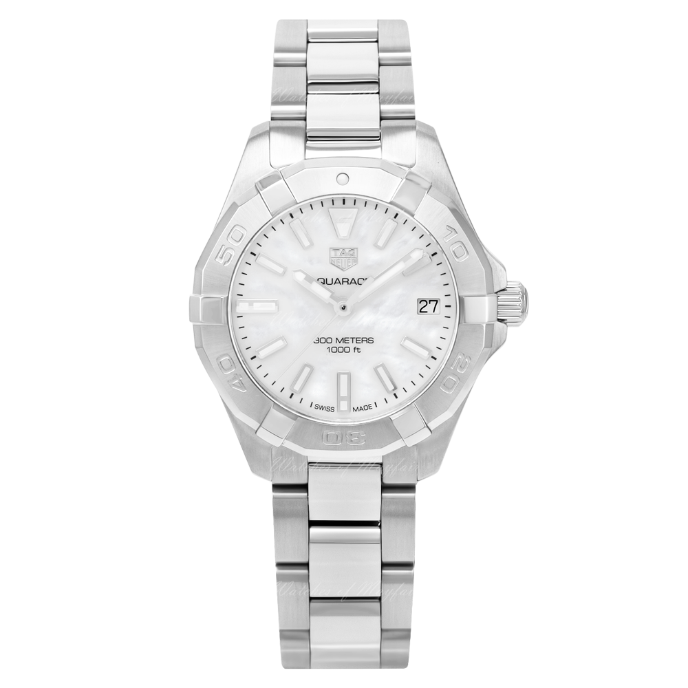 Tag Heuer Aquaracer White Mother of Pearl Dial Watch for Women - WBD1311.BA0740