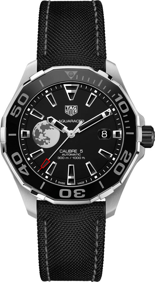 Tag Heuer Aquaracer Moon Black Dial Watch for Men - WAY201J.FC6370