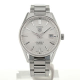 Tag Heuer Carrera Automatic Caliber 5 White Dial Silver Steel Strap Watch for Men - WAR211B.BA0782