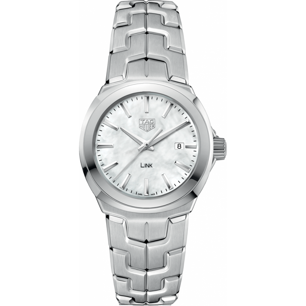 Tag Heuer Link Quartz Mother of Pearl Dial Silver Steel Strap Watch for Women - WBC1310.BA0600