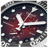 Tissot Seastar 1000 Chronograph Red Dial Black Rubber Strap Watch For Men - T120.417.17.421.00