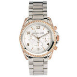 Michael Kors Blair Chronograph Silver Dial Silver Steel Strap Watch for Women - MK5459