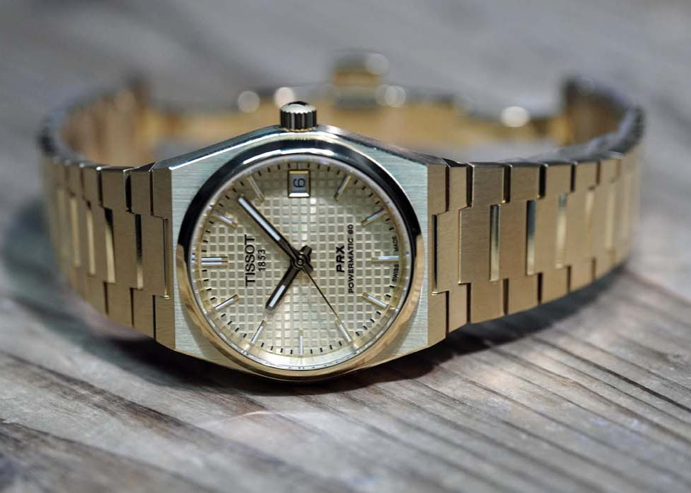 Tissot T137.207.33.021.00 PRX Powermatic 80 Men's Watch – Gold Dial & Gold Steel Strap