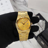 Tissot T137.407.33.021.00 PRX Powermatic 80 Men's Watch – Gold Dial & Gold Steel Strap