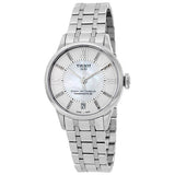 Tissot Chemin Des Tourelles Powermatic 80 Helvetic Silver Dial Silver Steel Strap Watch For Women - T099.207.11.116.00