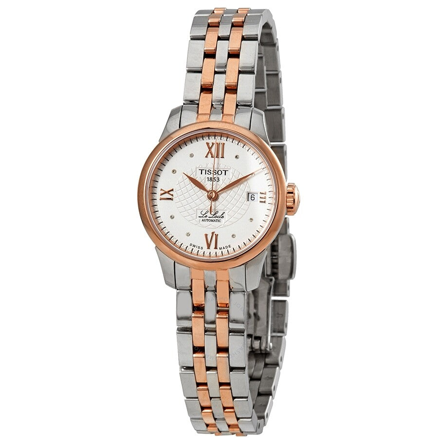 Tissot Le Locle Automatic Lady Silver Dial Two Tone Steel Strap Watch For Women - T41.2.183.16
