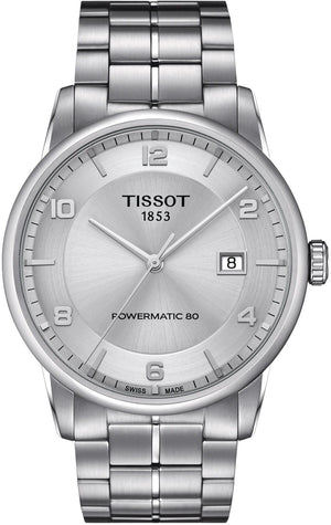 Tissot Luxury Powermatic 80 Silver Dial Silver Steel Strap Watch For Men - T086.407.11.037.00