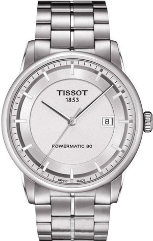 Tissot Luxury Powermatic 80 Silver Dial Silver Steel Strap Watch For Men - T086.407.11.037.00