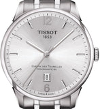 Tissot Chemin Des Tourelles Powermatic 80 Silver Dial Silver Steel Strap Watch For Men - T099.407.11.037.00