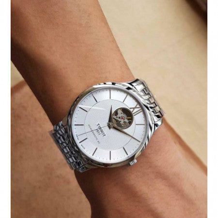 Tissot Tradition Powermatic 80 Open Heart Automatic Watch For Men - T063.907.11.038.00
