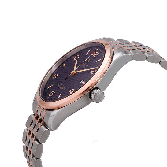 Tudor 1926 Automatic Black Dial Two Tone Steel Strap Watch for Men - M91651-0003