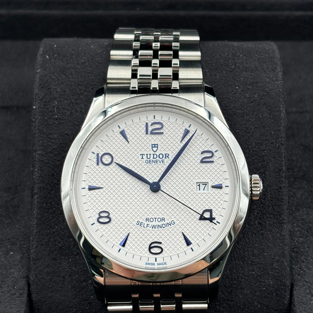 Tudor M91650-0005 1926 Automatic Men's Watch – White Dial & Silver Steel Strap