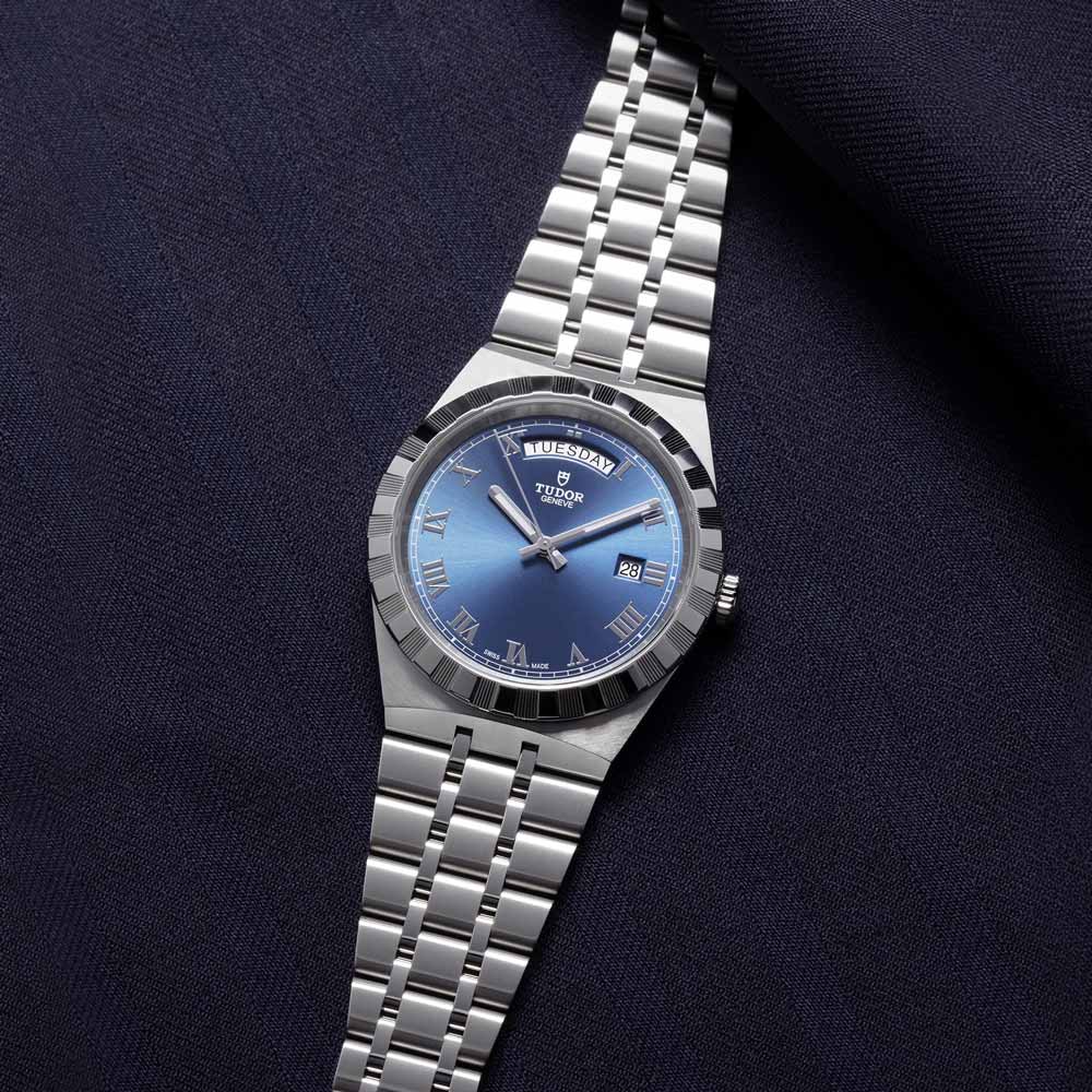 Tudor M28600-0005 Royal Automatic Men's Watch – Blue Dial & Silver Steel Strap