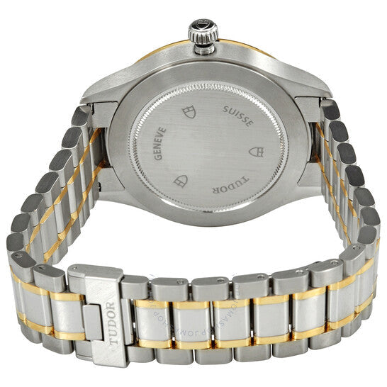 Tudor Style Automatic Diamonds Gold Dial Two Tone Steel Strap Watch for Men - M12713-0007