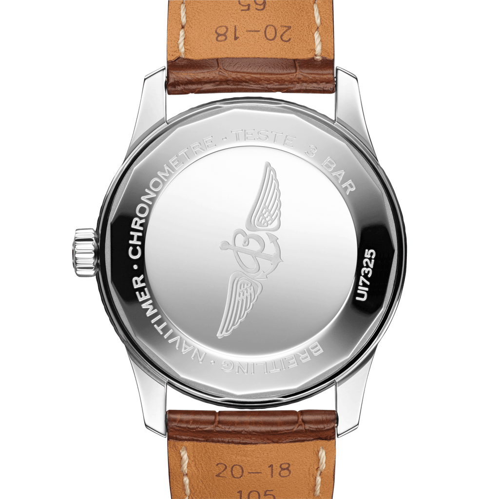 Breitling Navitimer Automatic 38mm Leather Strap Mens Watch - A17325211G1P1