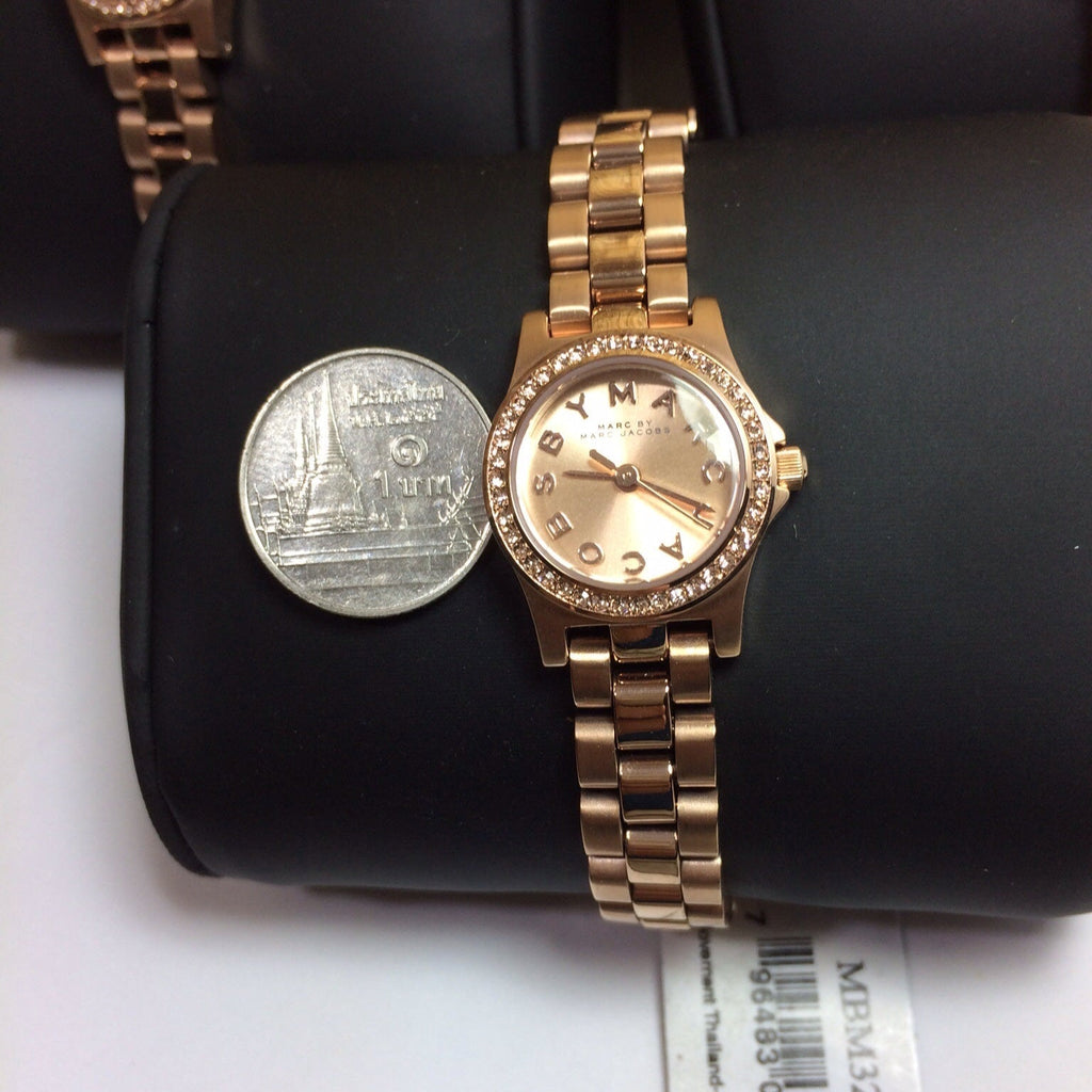 Marc Jacobs Henry Rose Gold Dial Rose Gold Steel Strap Watch for Women - MBM3278