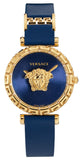 Versace VEDV00219 Palazzo Empire Greca Quartz Women's Watch – Blue Dial & Blue Leather Strap