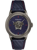 Versace VERD00118 Palazzo Empire Quartz Men's Watch – Blue Dial & Blue Leather Strap