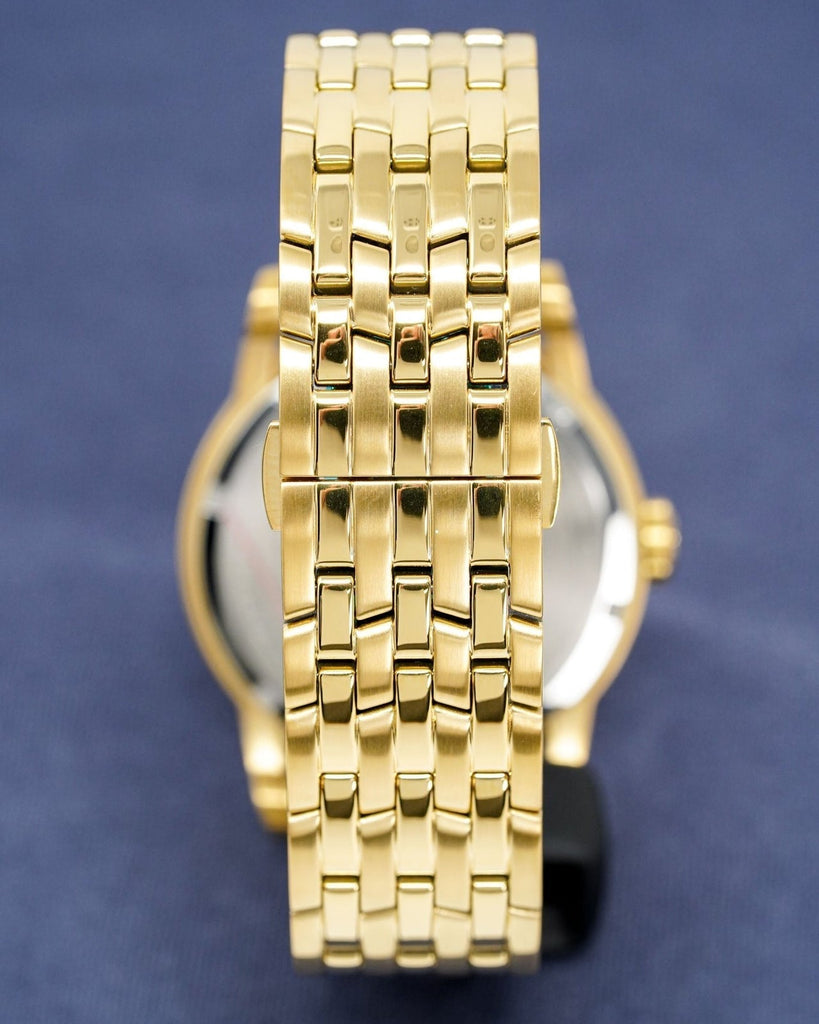 Versace VEPO00420 Code Quartz Men's Watch – Silver Dial & Gold Steel Strap