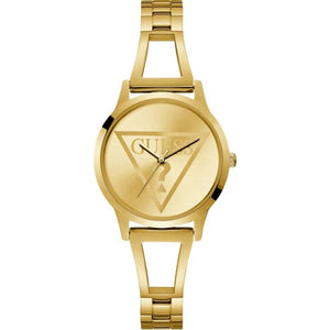 Guess Lola Quartz Gold Dial Gold Steel Strap Watch For Women - W1145L3