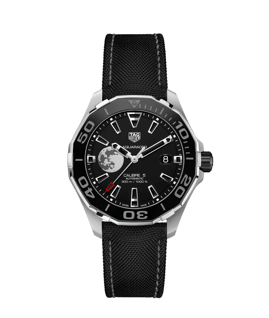 Tag Heuer Aquaracer Moon Black Dial Watch for Men - WAY201J.FC6370