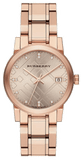 Burberry BU9126 The City Women's Watch – Diamond-Accented Rose Gold Dial & Rose Gold Steel Bracelet