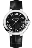 Cartier Ballon Bleu de Cartier Men's Watch WSBB0003 with Black Dial & Black Leather Strap