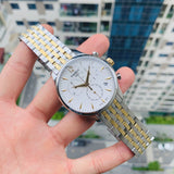 Tissot T Classic Tradition Chronograph White Dial Two Tone Steel Strap Watch For Men - T063.617.22.037.00