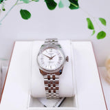 Tissot Ballade Powermatic 80 Automatic Mother of Pearl Dial Silver Steel Strap Watch For Women - T108.208.11.117.00