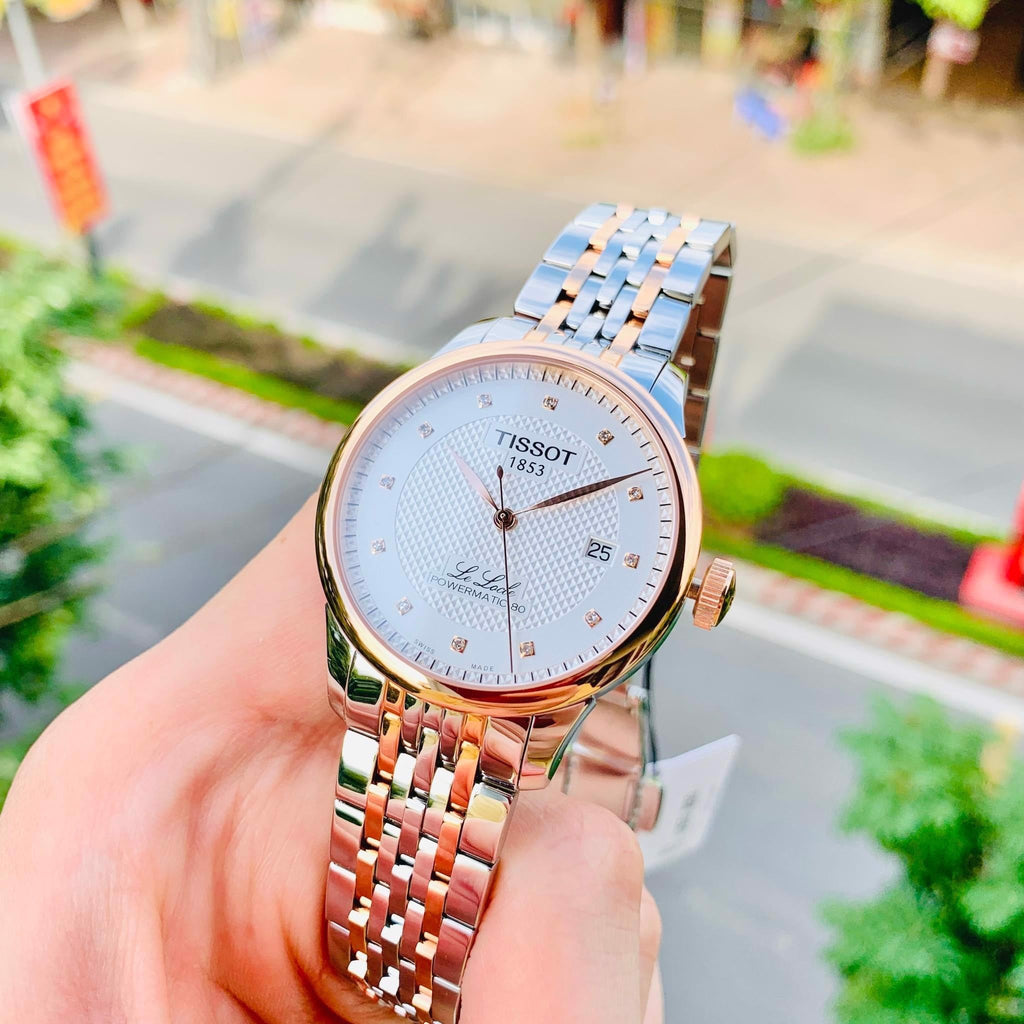 Tissot Le Locle Powermatic 80 Silver Dial Two Tone Steel Strap Watch For Men - T006.407.22.036.01