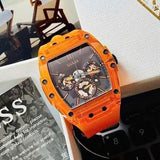 Guess GW0203G10 Phoenix Multifunction Men’s Watch – Black Dial & Orange Rubber Strap