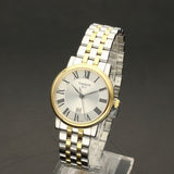 Tissot T Classic Carson Lady Premium Silver Dial Two Tone Steel Strap Watch For Women - T122.210.22.033.00