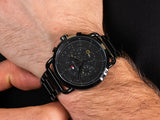 Tommy Hilfiger Briggs Black Dial Black Steel Strap Watch for Men  - 1791423