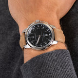 Maserati Successo Black Dial Beige Leather Strap Watch For Men - R8851121004