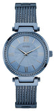 Guess W0638L3 Soho Women's Watch – Blue Dial with Diamonds & Blue Mesh Bracelet