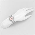 Gucci Interlocking Mother of Pearl Pink Dial Silver Steel Strap Watch For Women - YA133505